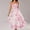 Pink, variant on Royisotas Womens Sleeveless Dresses Casual A Line Sundresses Boho Fashion Floral Dress for Women