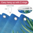 thumbnail image 5 of Palm Leaf Shower Curtains for Bathroom, Life Is Better at The Beach Green Leaf Washable Fabric Shower Curtain with Hooks Waterproof Bathroom Decor Sets, 72 x 72 Inches, 5 of 9