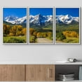 thumbnail image 2 of wall26 Framed Canvas Print Wall Art Set Road Through The Snowy Mountain Landscape Nature Wilderness Photography Realism Rustic Colorful for Living Room, Bedroom, Office - 16"x24"x3 White, 2 of 5