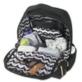thumbnail image 5 of Fisher-Price Morgan Quilted Backpack Diaper Bag - Changing Pad, Stroller Clips - 2 Piece, Black, 5 of 11