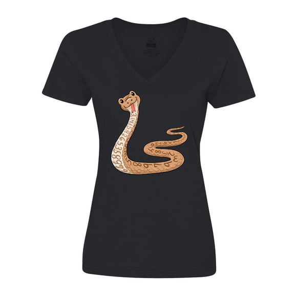 Inktastic Pi-thon Pi Day Python Pun Snake Women's V-Neck T-Shirt