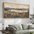 thumbnail image 2 of Large Framed Canvas Print The Abstract Modern Wall Art Decorative Ready to Hang Painting for Living room Bedroom - 60"x30" Natural Frame, 2 of 7