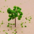 thumbnail image 2 of 25 Piezas Verde Sunnimix Modelo de Tren de Árbol Diseño de Ferrocarril 6cm, 2 of 6