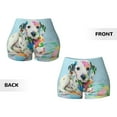thumbnail image 5 of Fotbe A Funny Little Dalmatian Puppy Seamless Shorts, Womens Workout Shorts High Waist Stretch Booty Short for Gym/Yoga/Running/Biking-Small, 5 of 9