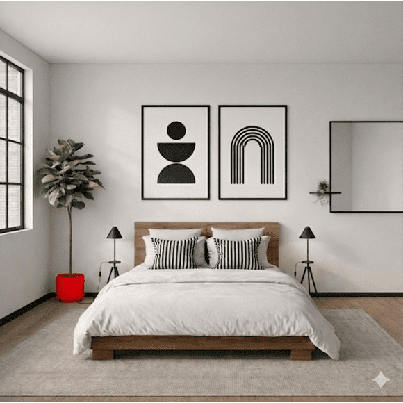 Cama con cabecera matrimonial Essi, Atlas del Descanso color Nogal