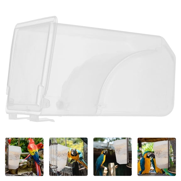 AURARMLET White Hanging Bird Feeder with Buckle Design Easy to Install Pigeon Feeder Box