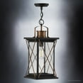 thumbnail image 4 of Luxury Colonial Outdoor Pendant, 21''H x 9''W, with Tudor Style Elements, French Country Design, Olde Bronze Finish and Shatterproof Glass, UHP1231, 4 of 6