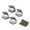 Silver, variant on 4 Pieces Wheel Adapter Wheel Spacers Alloy Coupler Adapter Hub for 24 Fcx24 24 Crawler