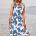 thumbnail image 1 of SMihono Robe d'Été Grande Taille pour Femmes 2023 Mode Décontractée Imprimée Sans Manches Col Rond, 1 of 6