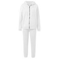 thumbnail image 7 of Uqiangy Sweatsuits Women 2 Piece Outfit Women's Sweatshirts Oversized Casual Loose Solid Soft Sweatshirts for Women 2 Piece Sets for Womenn 2025 Fall Trendy Long Sleeve White L, 7 of 7