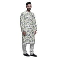 thumbnail image 2 of Atasi Party Wear Kurta Pajama For Men Mandarin Collar Ethnic Printed Kurta Set, 2 of 5