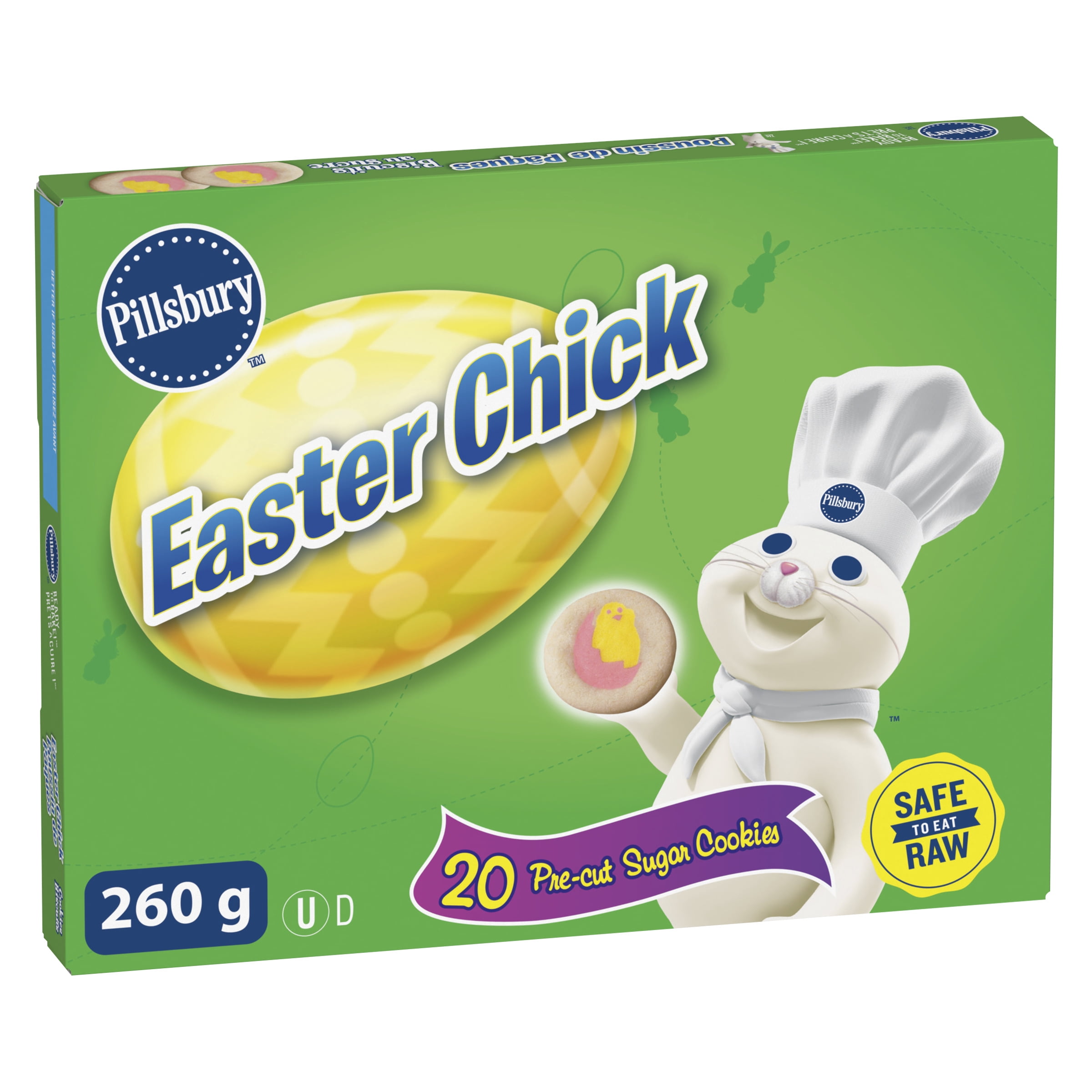 Pillsbury Ready To Bake! Shape Sugar Cookie Dough, Pre-Cut and Safe to Eat Raw