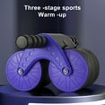 thumbnail image 4 of Opolski Automatic Rebound Dual Abs Wheel Roller Core Strength Training Abdominal Exercise Roller Beginners Home Gym Workout Equipment Pink, 4 of 8
