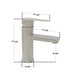 thumbnail image 3 of Monomando Lavabo U Ovalin Baño Acero Inoxidable 304 Satinado Smc, 3 of 6