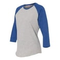 thumbnail image 2 of LAT Women Baseball Fine Jersey Three-Quarter Sleeve Tee Size up to 2XL, 2 of 5