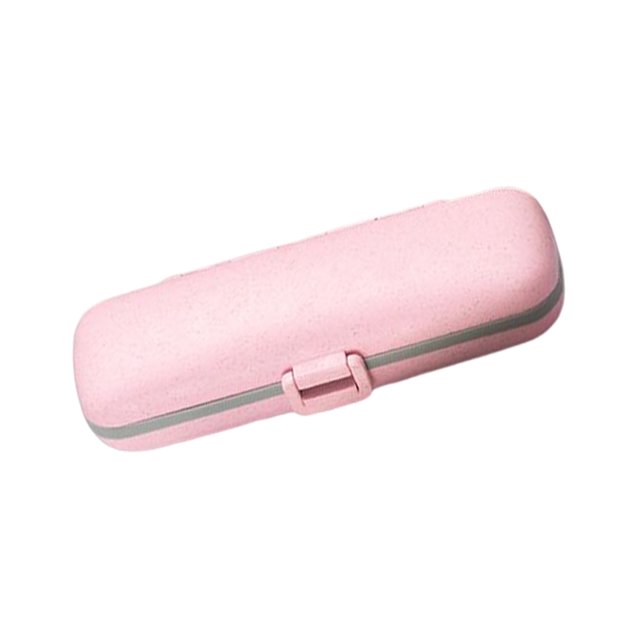 Wosthever Funda de PP para tableta, portátil, 7 rejillas selladas, a prueba de fugas, doble capa, Color sólido, para el hogar, oficina, viaje, Almacenamiento y organización del hogar Rosa