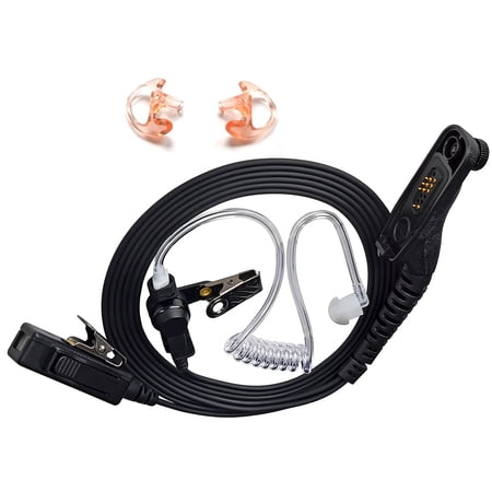 HYS Law Enforcement Walkie Talkie Earpiece with in-line PTT/Mic for APX 6000 XPR 6550 Radio