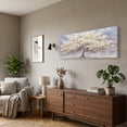 thumbnail image 2 of Large White Trees of Life Canvas Wall Art, Creative Trees Decor Painting Canvas Print for Living Room, Bedroom, Office Decorations, Gifts for Men, 2 of 7