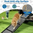 thumbnail image 3 of EVGTTI Portable Dog Ramp for SUV, Truck & Car - 67" Long, 20" Wide Folding Pet Ramp for Large Dogs up to 250 lbs, Non-Slip Surface, Heavy Duty, 3 of 8