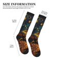 thumbnail image 2 of Compression Socks for Women and Men - Starry Night Guitar Turtle Compression Socks Circulation for Workout, 2 of 8