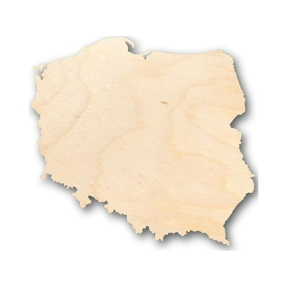 Unfinished Wood Poland Shape - Country - Craft - up to 46" Width DIY 16" / 1/4"