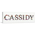 thumbnail image 1 of ARTCANVAS CASSIDY Girls Name Room Decor Canvas Art Print - Size: 60" x 20" (1.50" Deep), 1 of 9