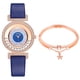 thumbnail image 2 of Pulseras para mujer, regalos para mujer LINJIE Reloj de cuarzo de moda para mujer Reloj con correa de cuero Reloj analógico Conjunto Reloj de aleación, 2 of 5