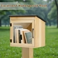 thumbnail image 4 of Outdoor Library Book , Little Library Kit Outdoor for Neighborhoods Community and Schools, Library Book  Literature Exchange Kit Sharing Books, Newspapers and Art$$Office, 4 of 7