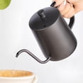 thumbnail image 3 of Pour Over Coffee Kettle, Gooseneck Stainless Steel Hand Drip Coffee Maker Tea Water Dripper Kettle Long Narrow Spout Small Teapot with Lid for Home Kitchen Appliances Dorm Camping Travel Outdoor, 3 of 9