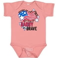 thumbnail image 3 of Inktastic Home of the Free Because My Daddy is Brave Boys or Girls Baby Bodysuit, 3 of 5