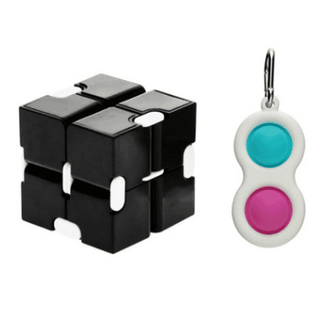 Seyurigaoka Push it Fidget Cube Toy, Anxiety Relief Novelty Accessory