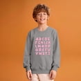 thumbnail image 3 of Alphabet Print Crewneck Sweatshirt for Children's Casual Long Sleeve Pullover Top Comfortable Fit, 3 of 5