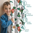 thumbnail image 3 of Blackout Kids Curtains,Green Dinosaurs Christmas Pattern Childrens Insulated Curtains Set Of 2,Bedroom Essentials,Toddler Room Decor 42"x63", 3 of 5