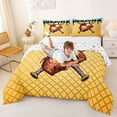 thumbnail image 3 of Erosebridal Ice Cream Drip Queen Comforter Set,Kids Baseball Ball Sport Bedding Comforter Set For Boys,Reversible,3-Piece, 3 of 7