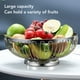 thumbnail image 4 of Frutero De Acero Inoxidable Cesta De Fruta Pulida Espejo De Múltiples Fines Decorativo Gran Capacidad Cesta De Almacenamiento De Frutas Tazón para Servir para ANGGREK  Otros, 4 of 8