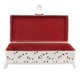 thumbnail image 3 of Joyero de Metal Vintage, caja de baratija Rectangular con protección contra el óxido de terciopelo suave para niña y mujer, collar, pendientes, anillos, plata, 3 of 5