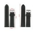 thumbnail image 2 of WANGQ Litchi Pattern Soft Genuine Leather Watch Strap Men's Ladies 16mm 18mm Cowhide Watch Band Accessories, 2 of 3