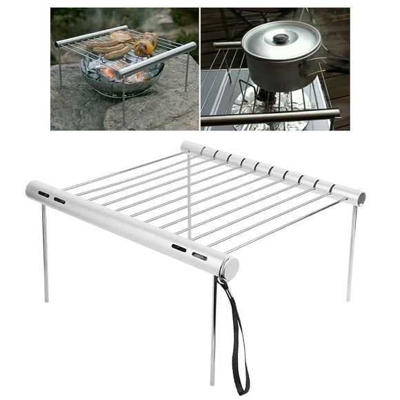 Portable Camping Grill, Stainless Steel BBQ Grill Easy to Clean Grill, Barbeque Grill Outdoor for BBQ