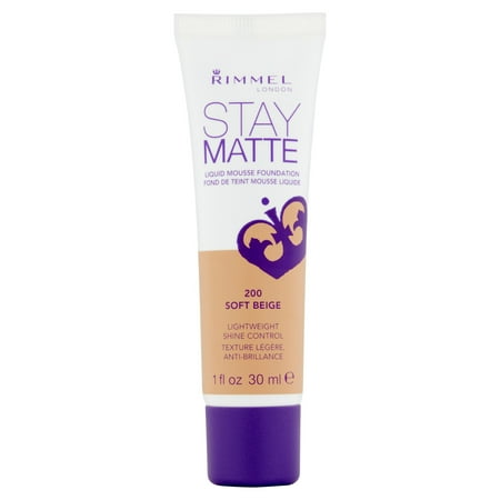 Sheer Finish Compact Foundation - Rimmel London Stay Matte Liquid Mousse Foundation, Soft Beige