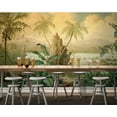 thumbnail image 4 of 3D Wallpaper Retro Tropical Rain SKU# WAL0112, 4 of 8