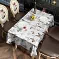 thumbnail image 2 of White Butterfly Pattern Rectangle Tablecloth 60"x120",Waterproof Polyester Rectangle Table Cloth, Wipeable Spillproof Polyester Tablecloth for Dining, Camping, Indoor and Outdoor, 2 of 6