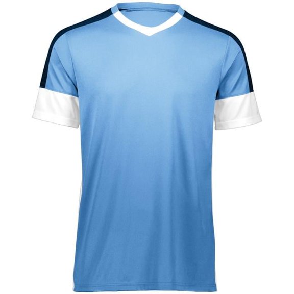 Youth Wembley Soccer Jersey - Columbia Blue, White & Navy - Large