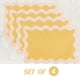 thumbnail image 4 of 4-piece set of placemats, 13 x 19 inch cotton table mat, washable and heat-resistant table mat, used for table decoration, Bohemian placemat (beige border), 4 of 5