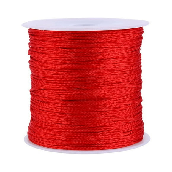 100M x 0.8mm Nylon Cord Beading Supplies Cord Rattail Satin Trim Cord Chinese Knot Cord Rattail Thread String
