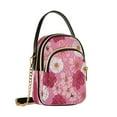 thumbnail image 2 of Leather Handbag Crossbody Bag Blooming Cherry Blossoms, 2 of 7