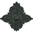 thumbnail image 3 of 67 1/4"W x 43 3/8"H x 4"ID x 2"P Melchor Diamond Ceiling Medallion (Fits Canopies up to 4"), Hand-Painted Painted Turtle Crackle, 3 of 5