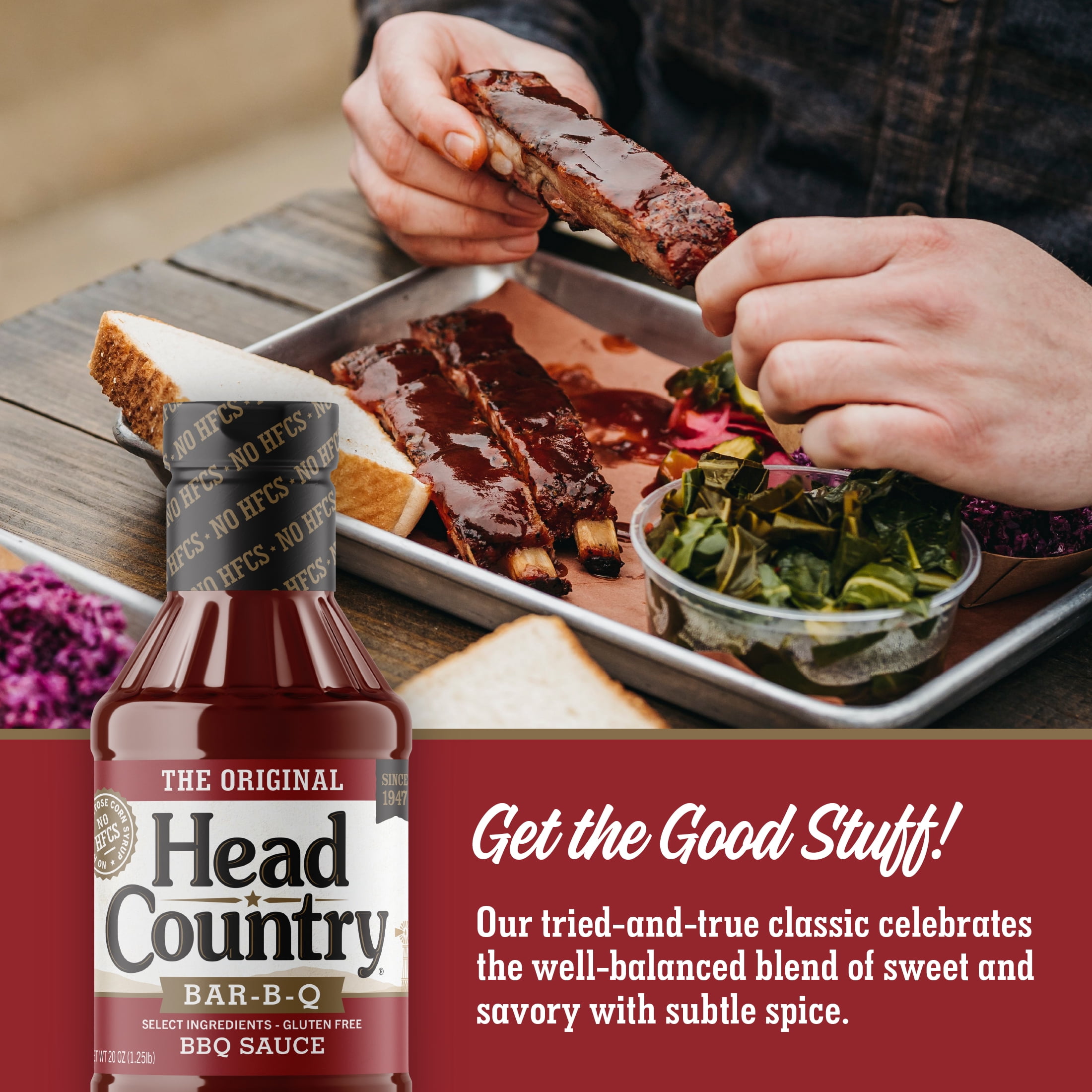 (3 pack) Head Country Original BBQ Sauce, 20 oz