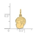 thumbnail image 3 of 14K Head Charm in 14k Yellow Gold, 3 of 3