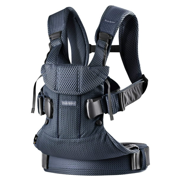 BabyBjörn Mochila Porta Bebé One Air, Malla 3D, Azul Marino, Talla única (Pack de 1)