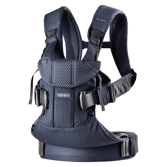 BabyBjörn Mochila Porta Bebé One Air, Malla 3D, Azul Marino, Talla única (Pack de 1)
